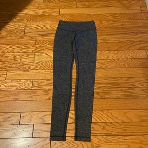 Lululemon giant herringbone Wunder Under Leggings, size 4- classic